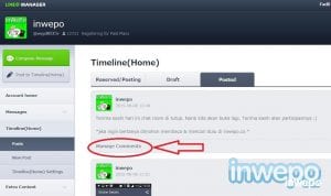 Cara Melihat Link URL Timeline LINE@ Official 2