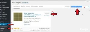 cara pasang recaptcha di wordpress 3