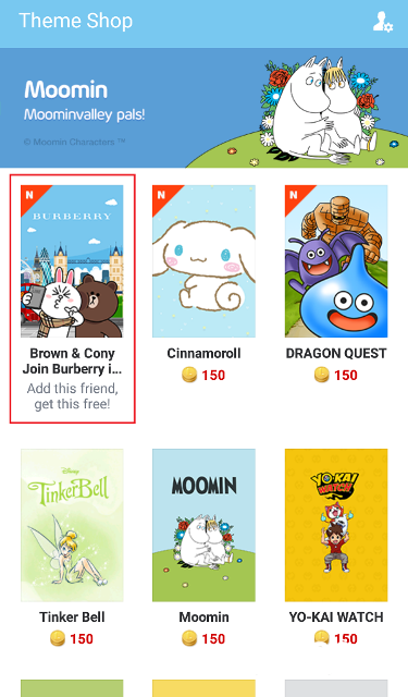 Cara Download Tema LINE Brown & Cony Join Burberry Gratis 1