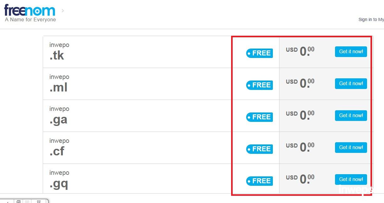 Cara Mendapatkan Domain Gratis ,ML, .GA, .TK, .CF, .GQ 2