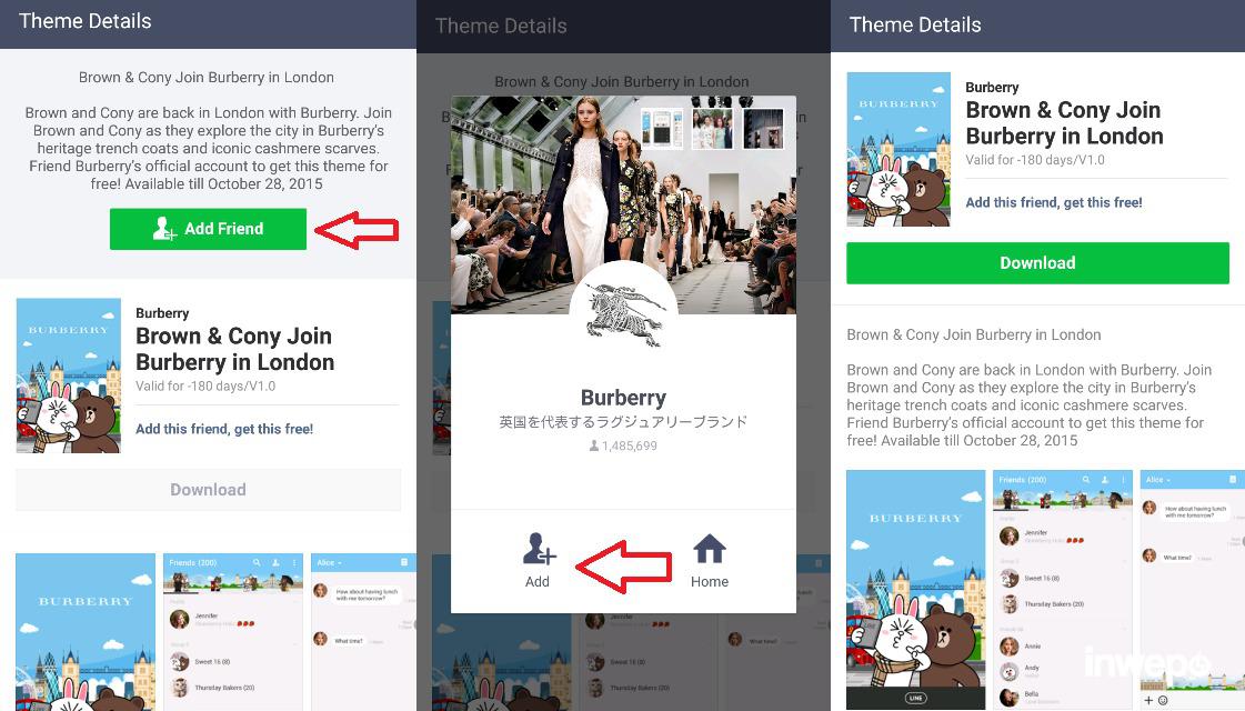 tema line Brown & Cony Join Burberry in London 2
