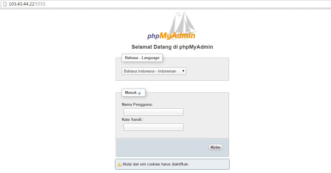 phpmyadmin url inwepo