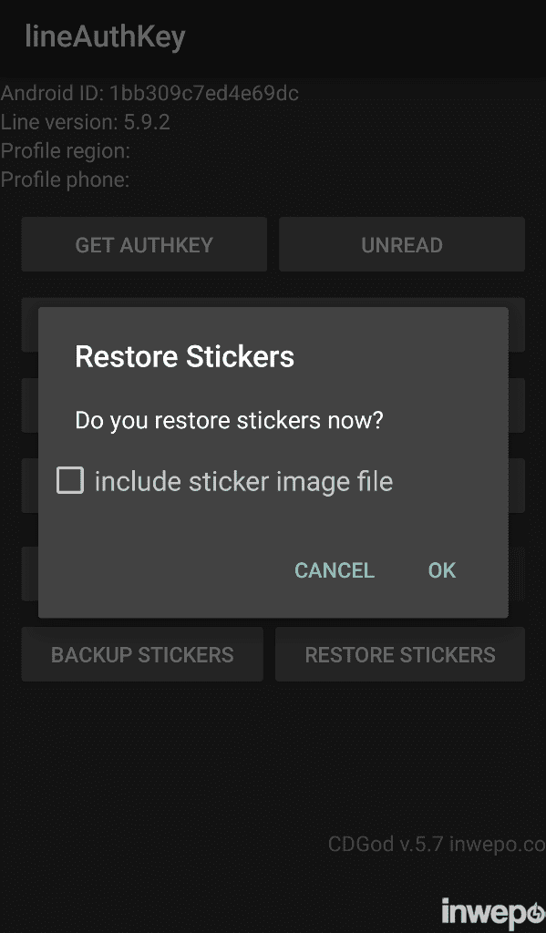 backup stiker line 2