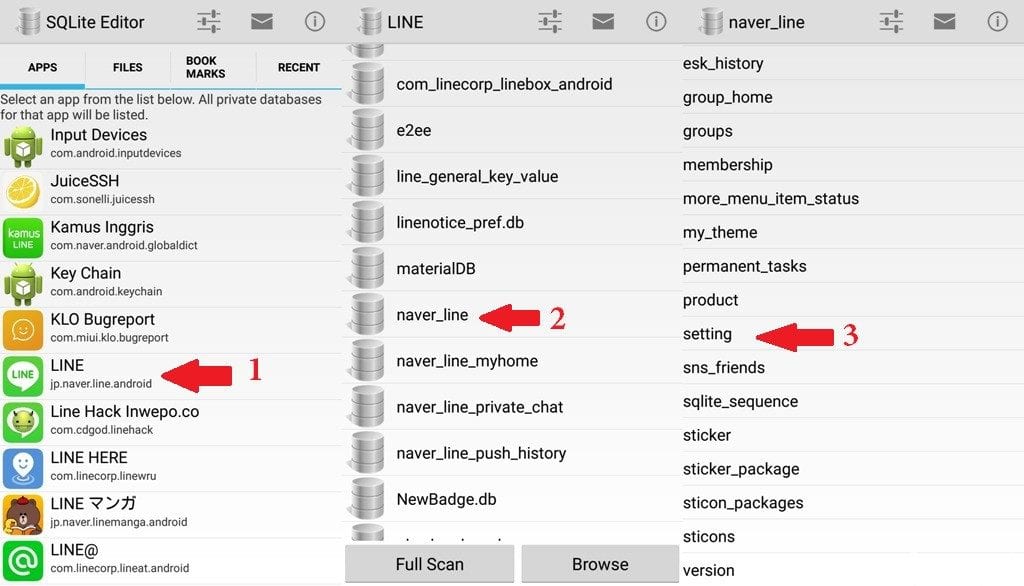 cara hapus no tlp di line menggunakan sqleditor