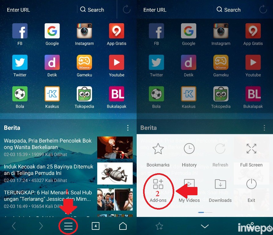 Cara Menonaktifkan AdBlock di UC Browser