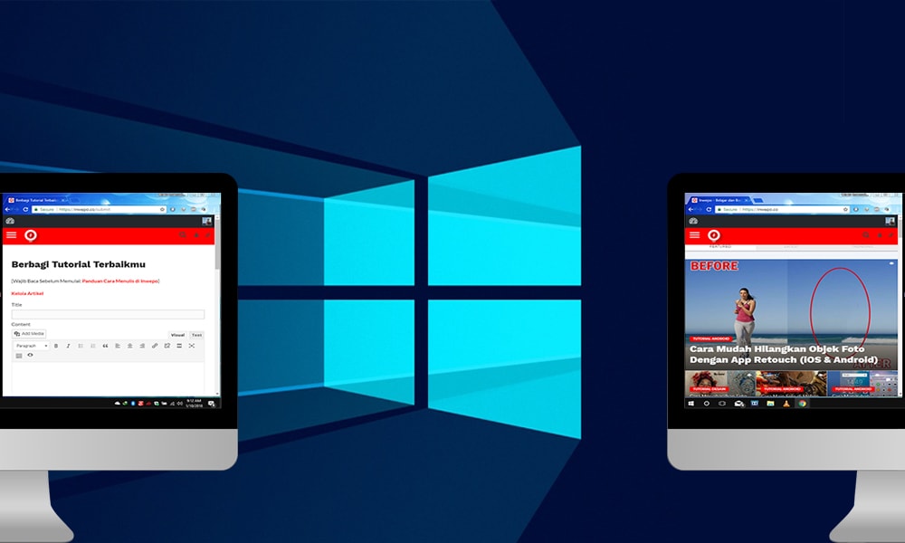 Cara Melakukan Split Screen Pada Windows 10 - Inwepo