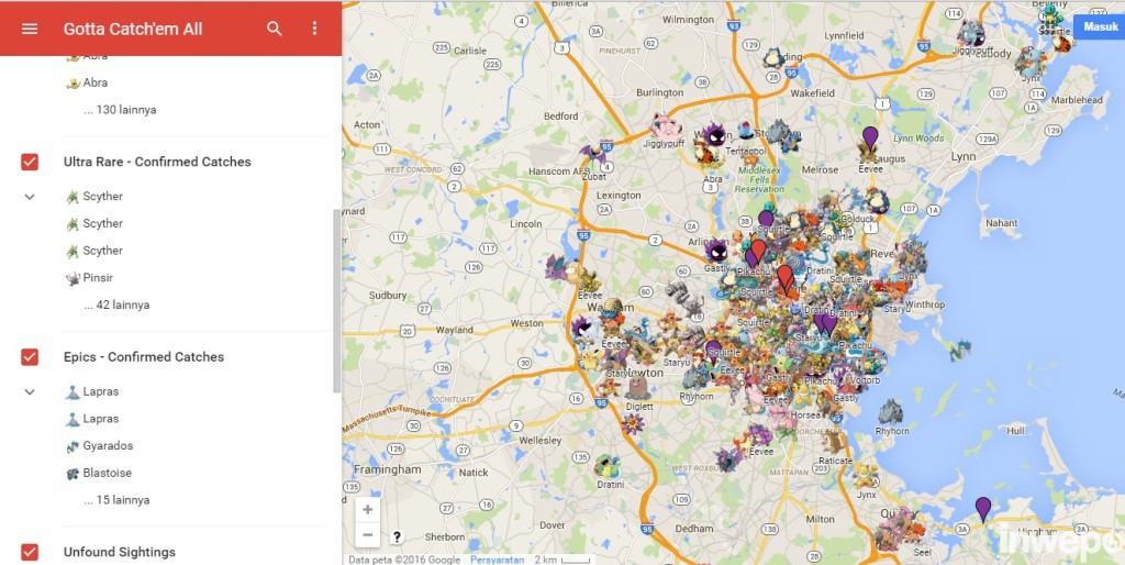 Cara Mengetahui Semua Lokasi dan Jenis Pokemon Go di Berbagai Negara 2