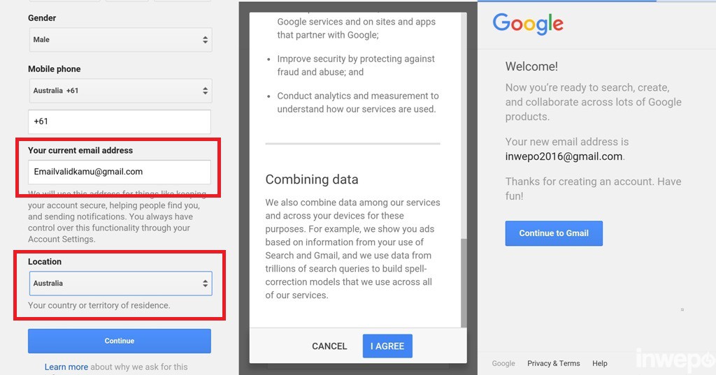 cara membuat akun gmail luar negeri pokemon go