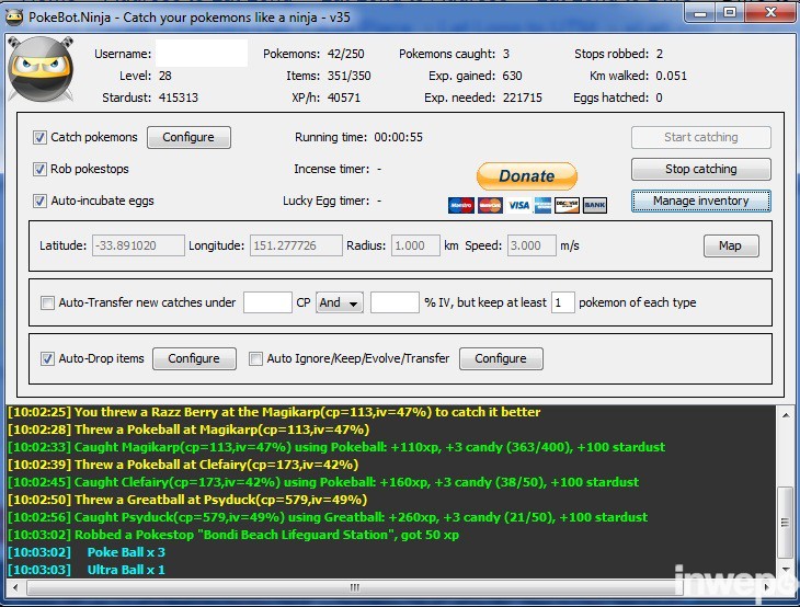 Cara Mudah Bot Pokemon Go Menggunakan PokeBot Ninja (GUI)