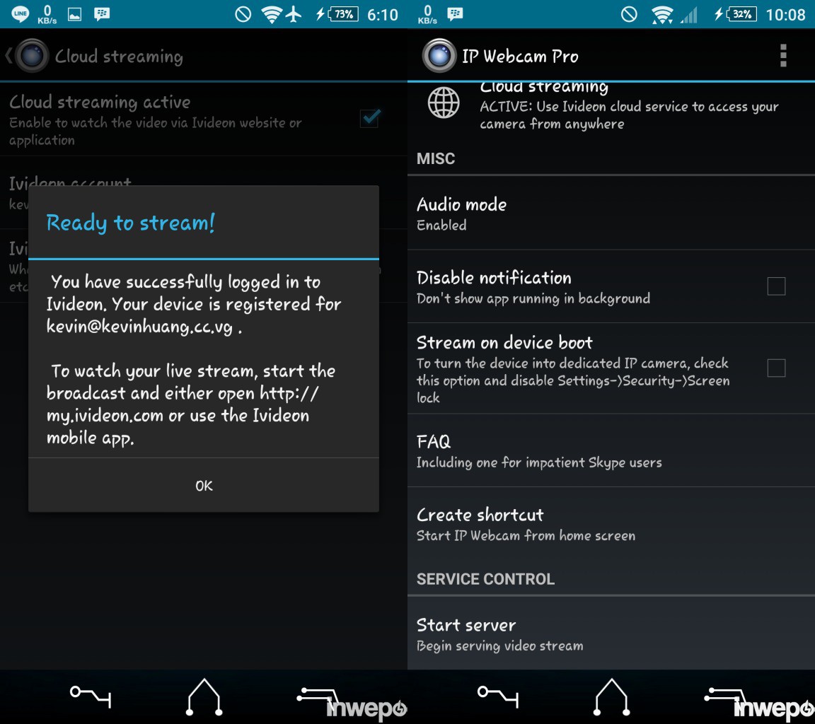 Cara Mengubah Android Menjadi CCTV Online 14-15