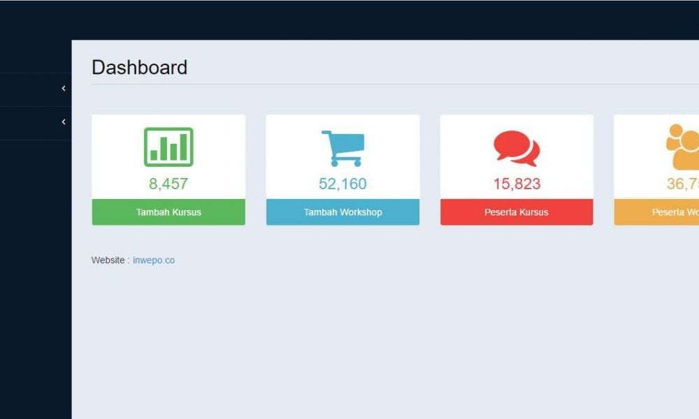 Tutorial Membuat Website Kursus Menggunakan Codeigniter: Dasboard Admin ...