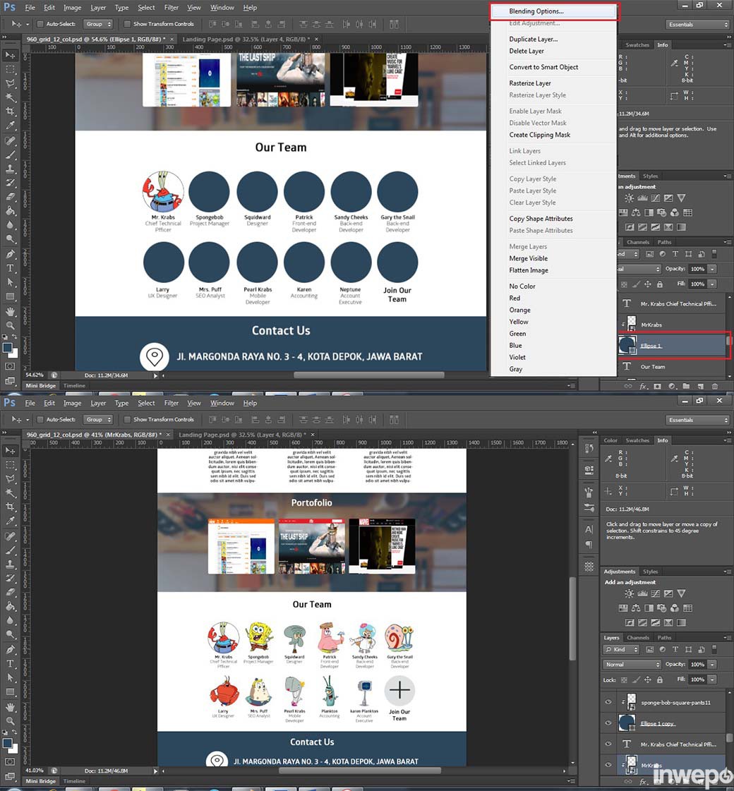 Membuat Mockup Website Menggunakan Photoshop [Bagian 5] copy