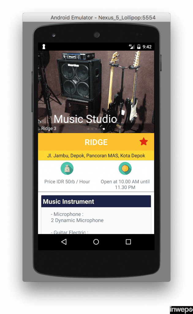 tampilan fav studio ridge