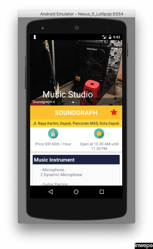 tampilan fav soundgraph studio