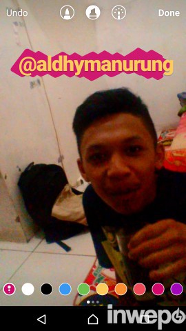 cara membuat teks warna tulisan di instagram stories