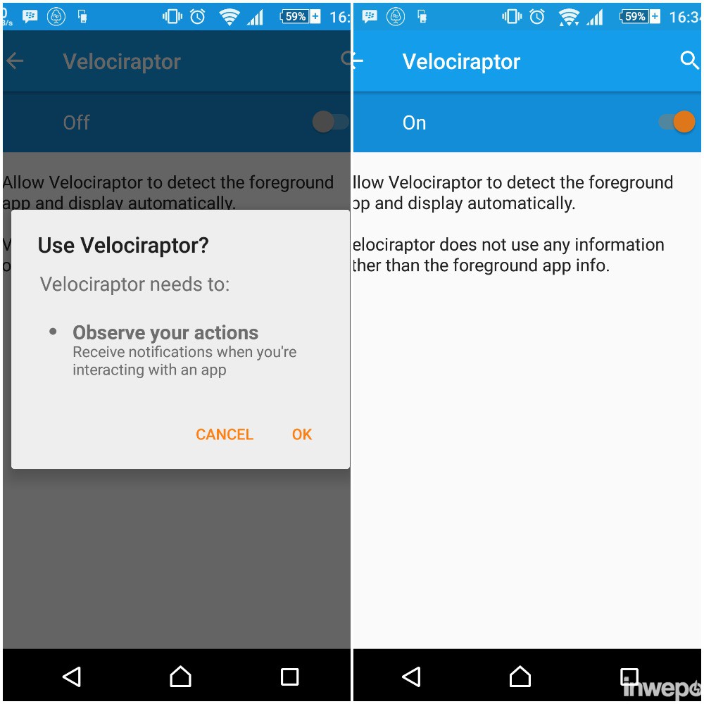 aktifkan velociraptor