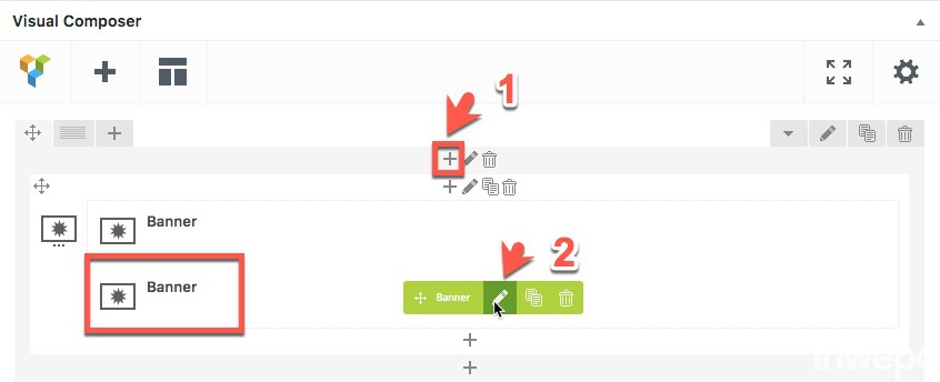 cara setting WPBakery Visual Composer banner slider 2