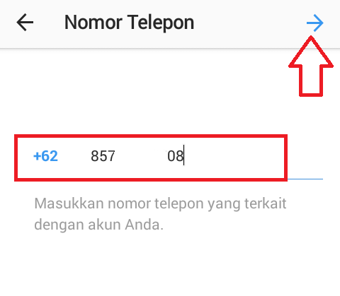 cara reset password instagram