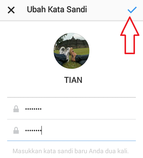 cara reset password instagram
