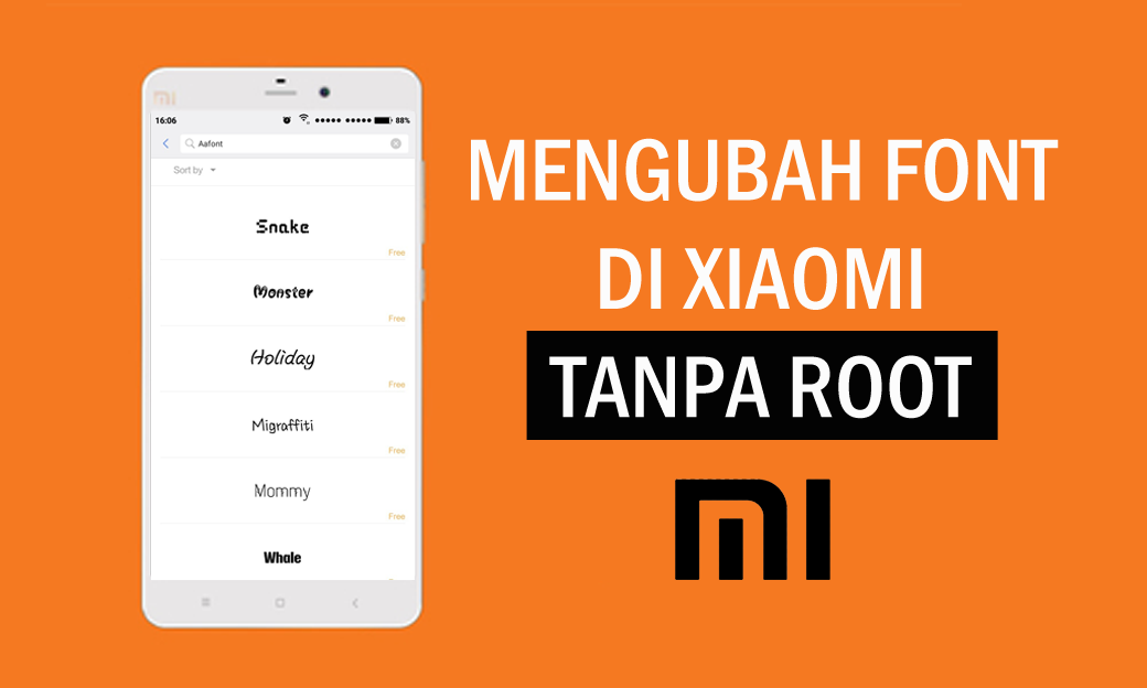 Cara Mudah Mengganti Font Xiaomi Dengan MIUI Custom Font - Inwepo