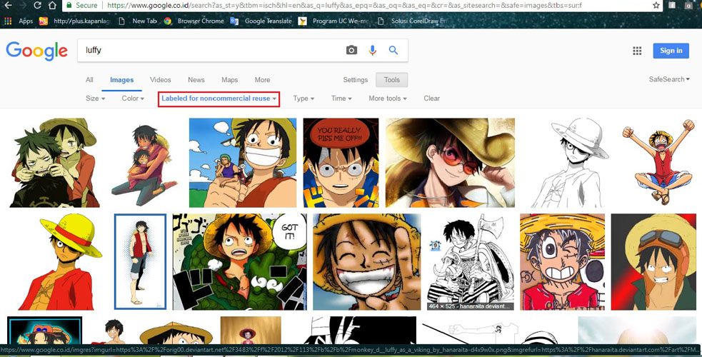 ada tulisan labeled non commercial reuse