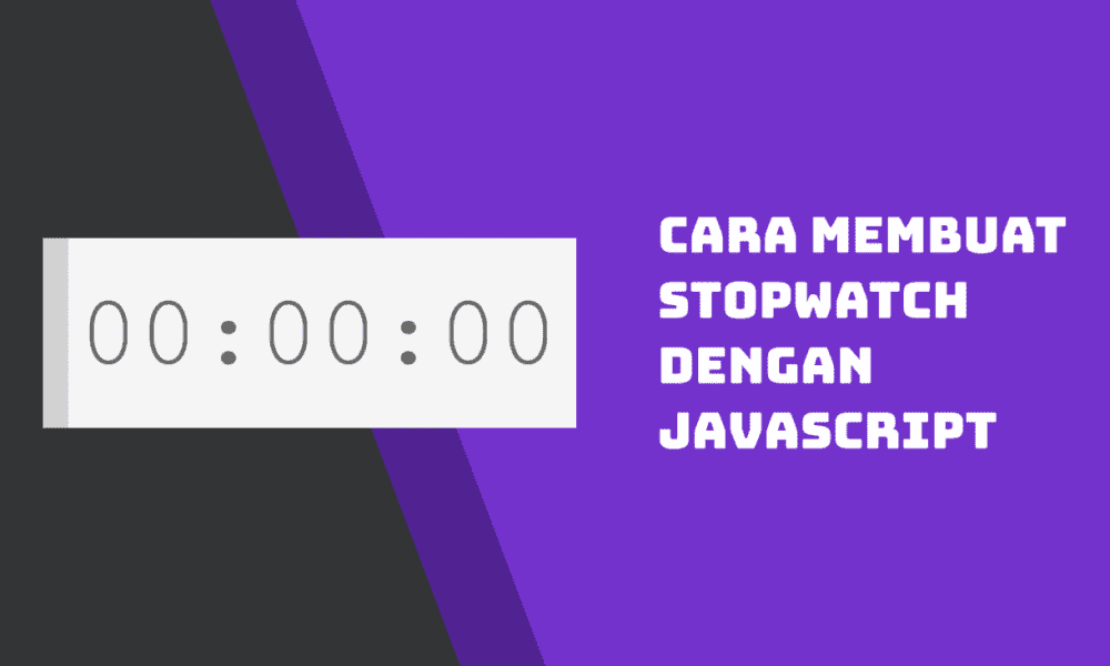 Cara Membuat Stopwatch dengan Javascript - Inwepo