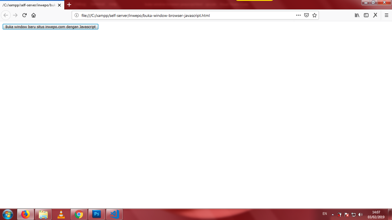 Cara Membuat PopUp Window dengan Javascript - Inwepo