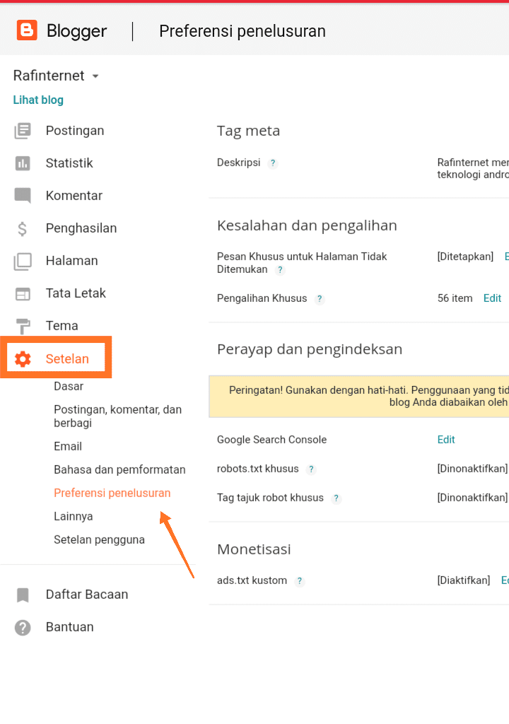 Cara mengisi file txt di blogger