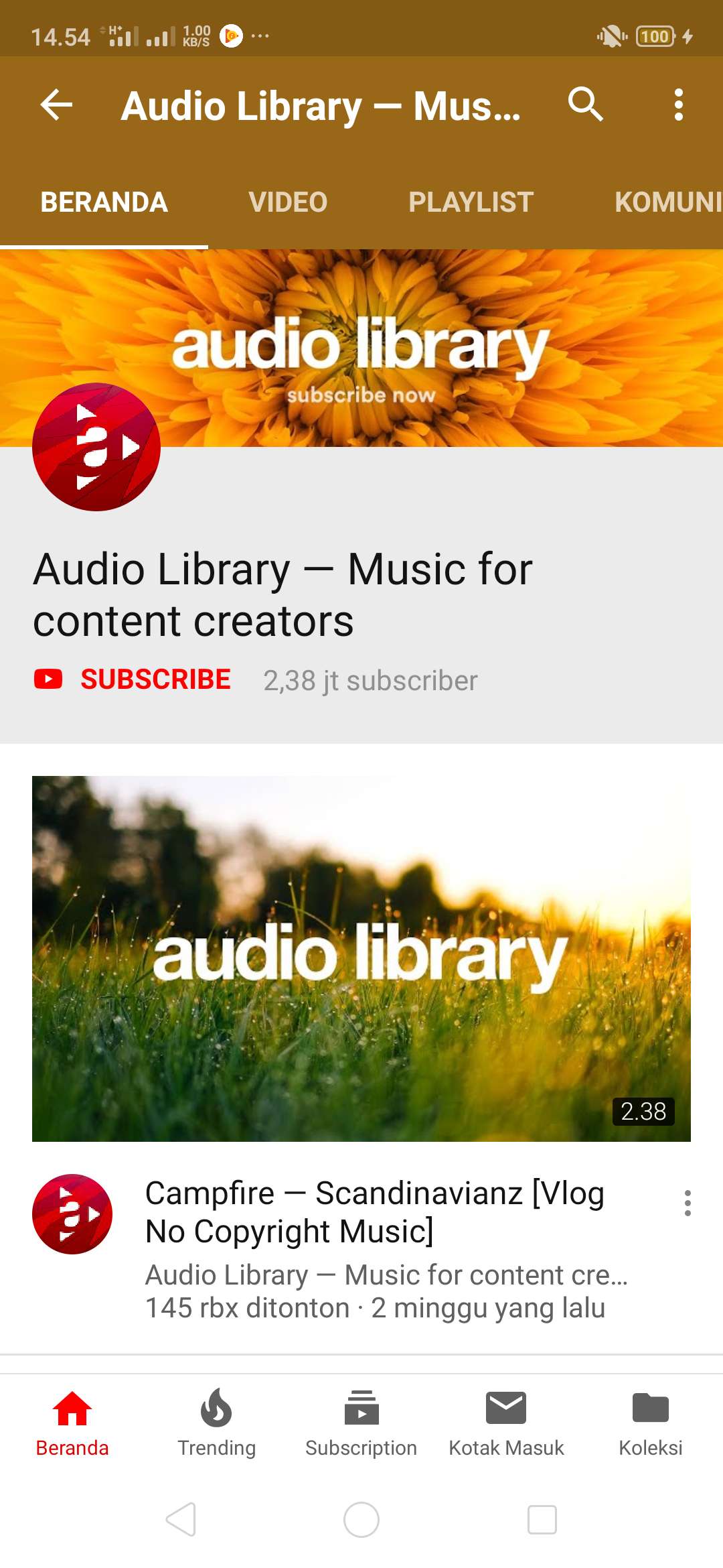 audio library