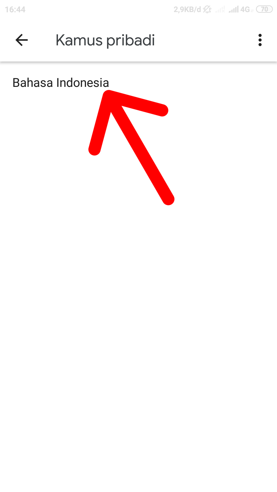 cara menambah kata di kamus google keyboard di android