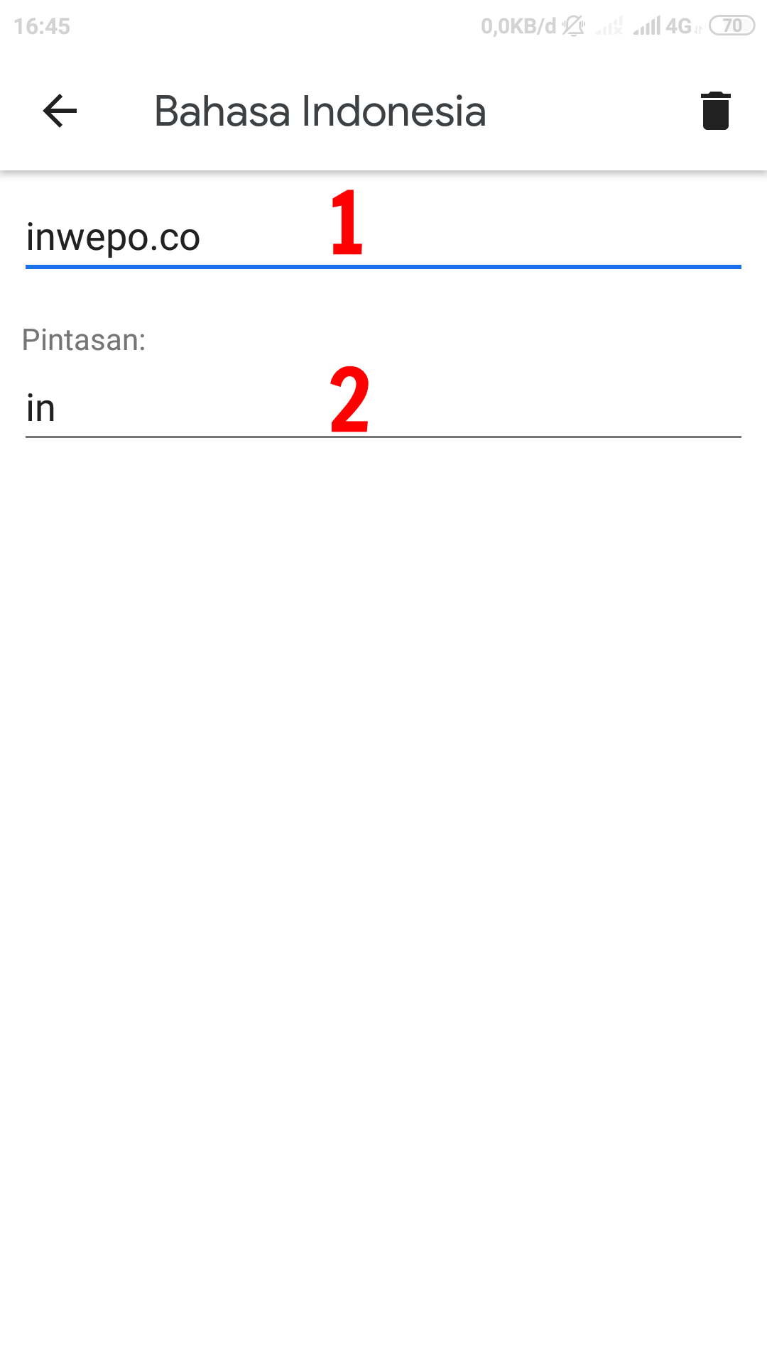 cara menambah kata di kamus google keyboard di android