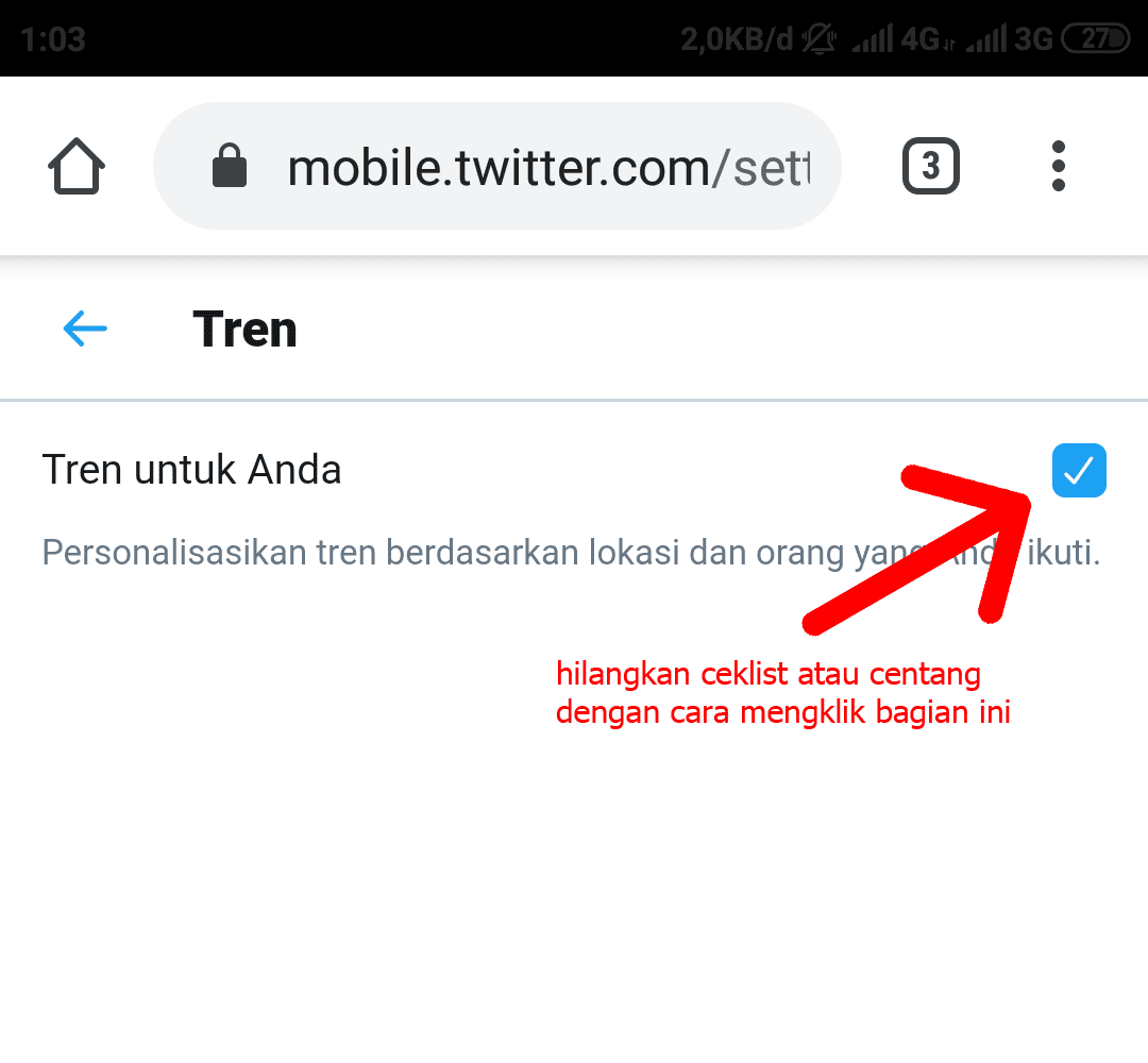 Cara Mengubah Trending Topik Twitter di Android