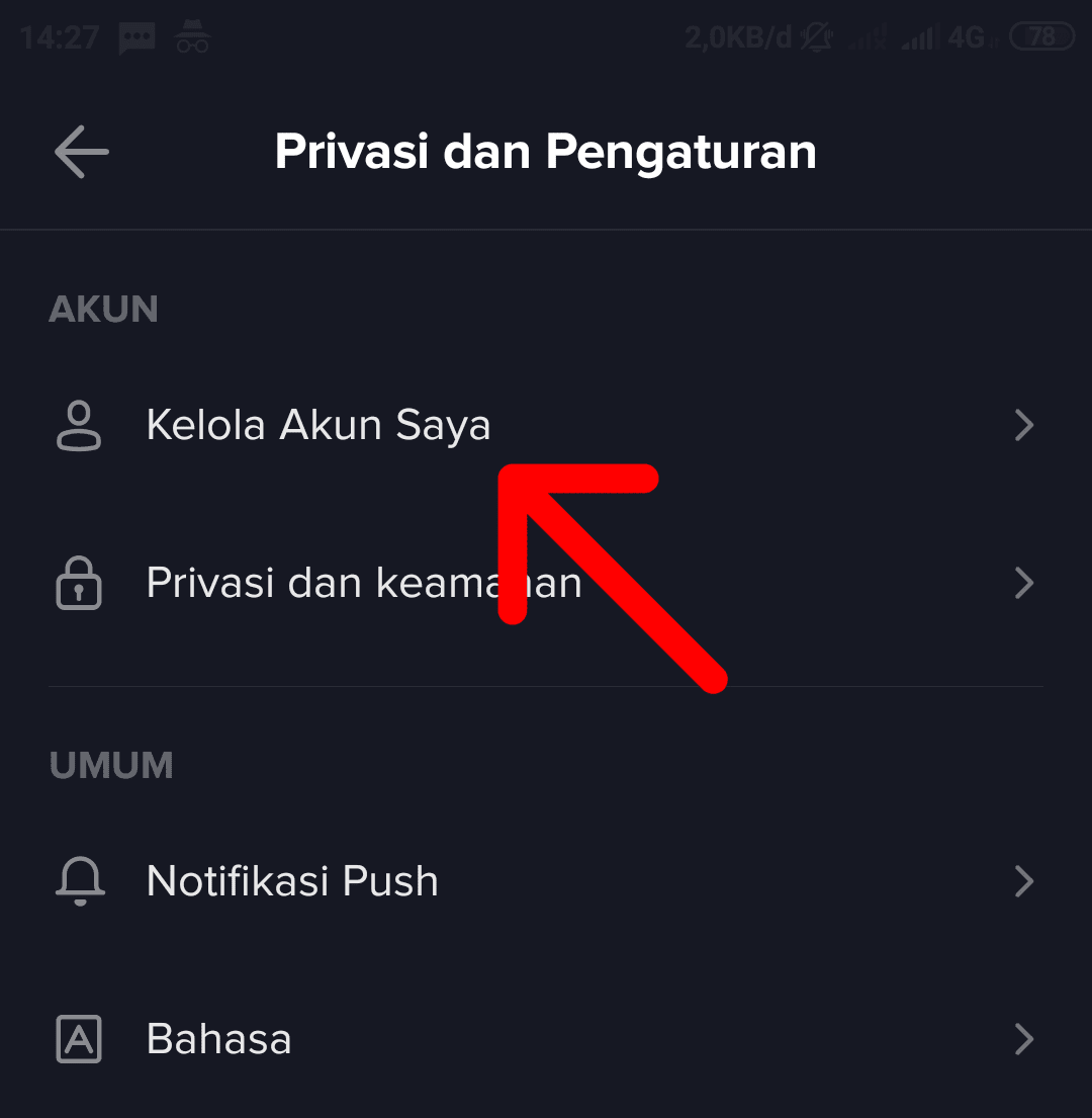 Cara menghapus akun TikTok permanen
