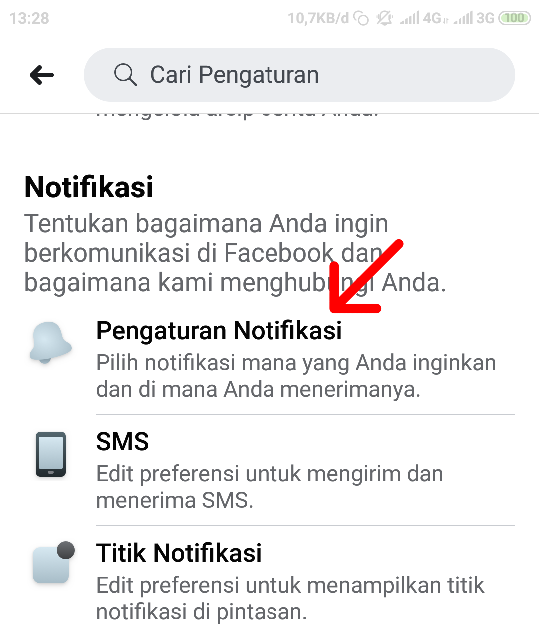 Cara menonaktifkan notifikasi live facebook