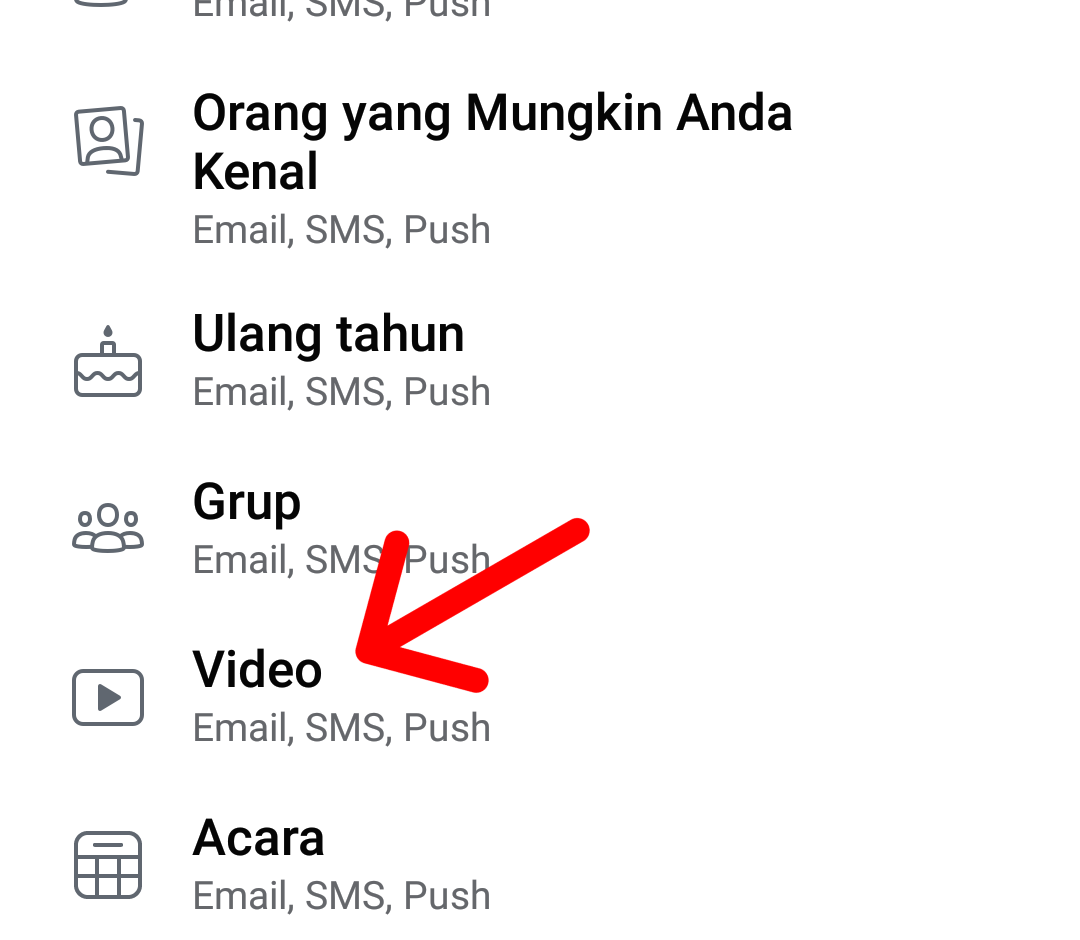 Cara menonaktifkan notifikasi live facebook