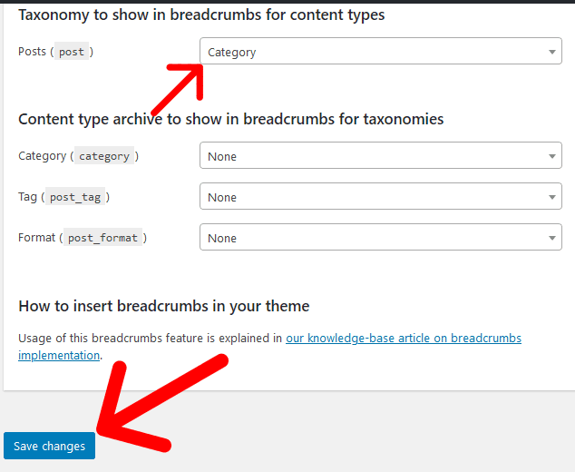 cara membuat breadcrumb di wordpress dengan yoast seo