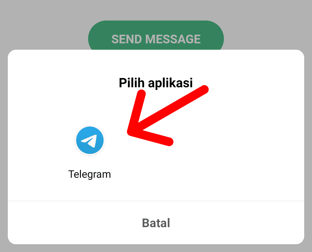 Cara mengirim pesan di Telegram tanpa menyimpan kontak di android