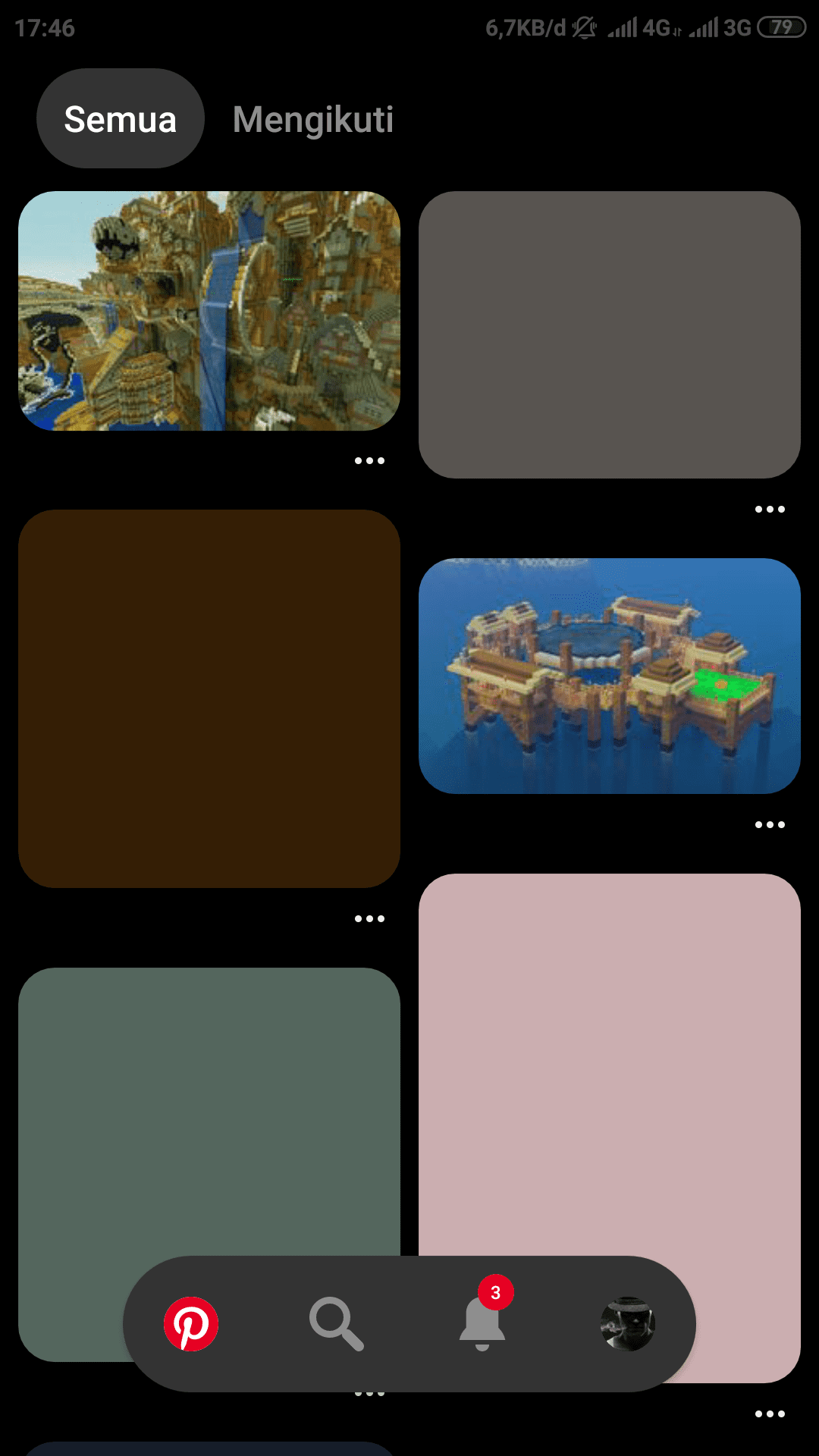 Cara mengaktifkan dark mode Pinterest di android