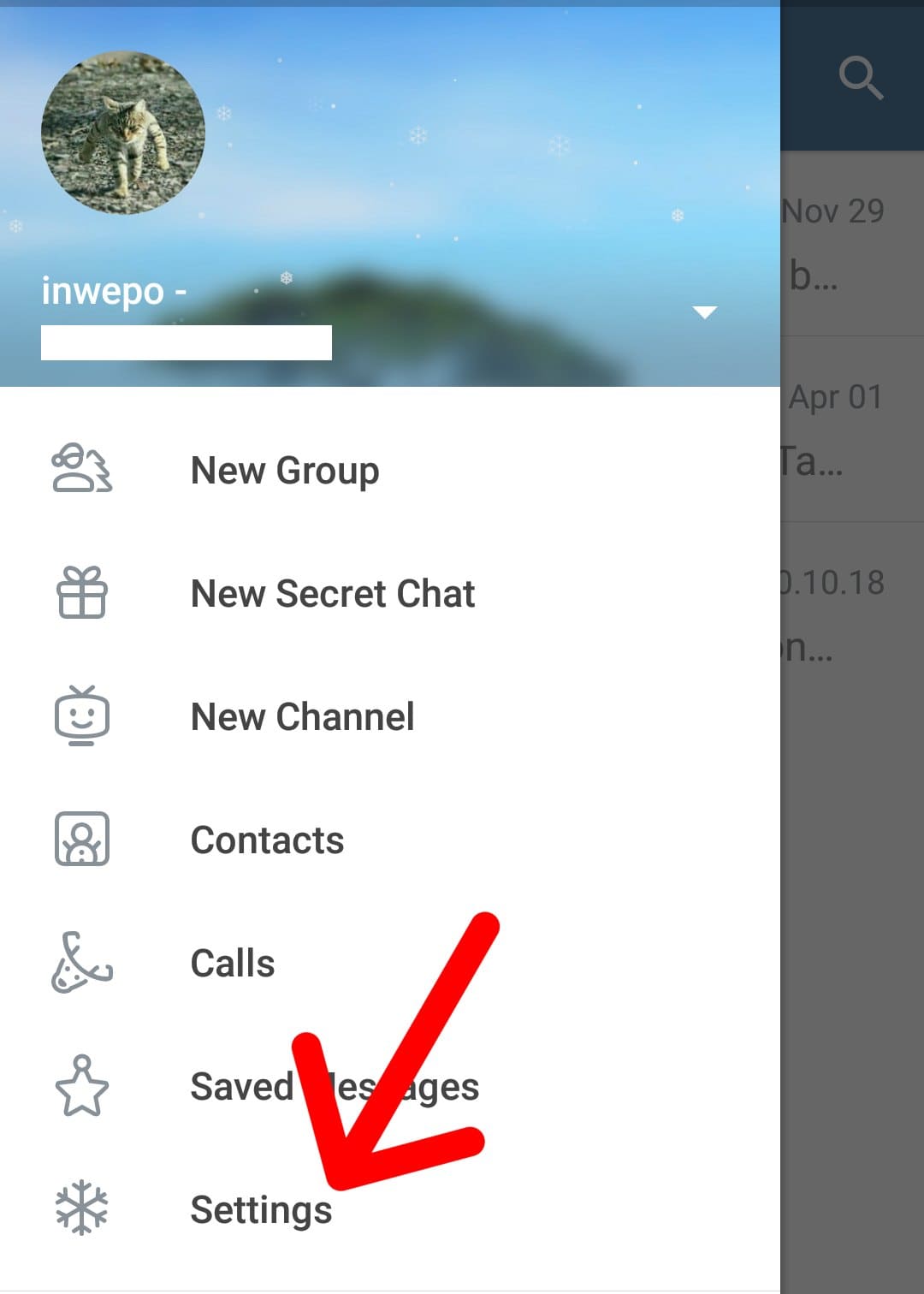 Cara mengaktifkan dark mode di telegram