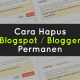 Cara Menghapus Blogger/blogspot Secara Permanen