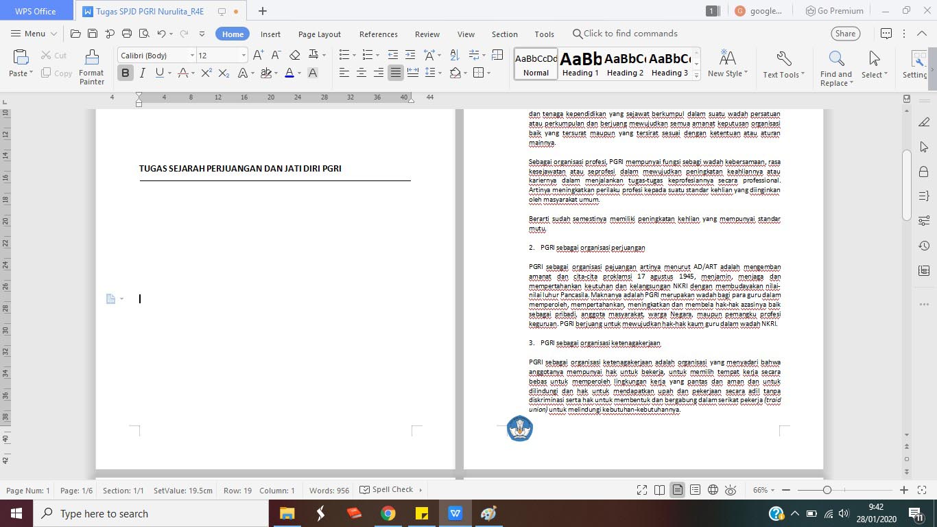 Cara Menyisipkan Gambar pada Footer di Word dengan WPS Office
