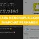 Cara menghapus akun snapchat permanen di android