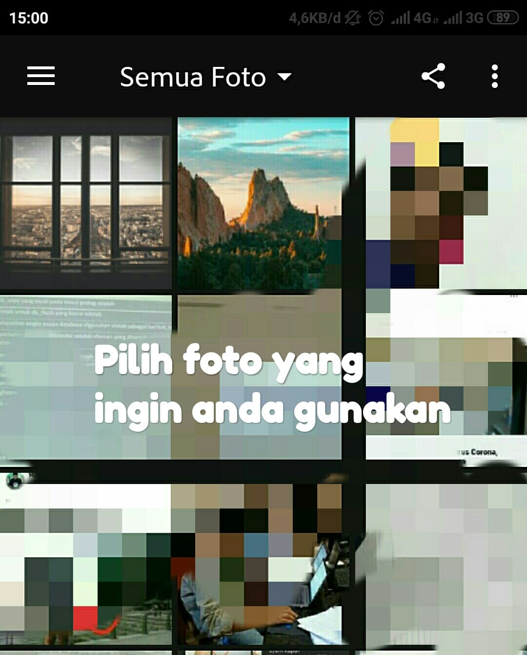 Cara edit foto efek hujan di Photoshop express android