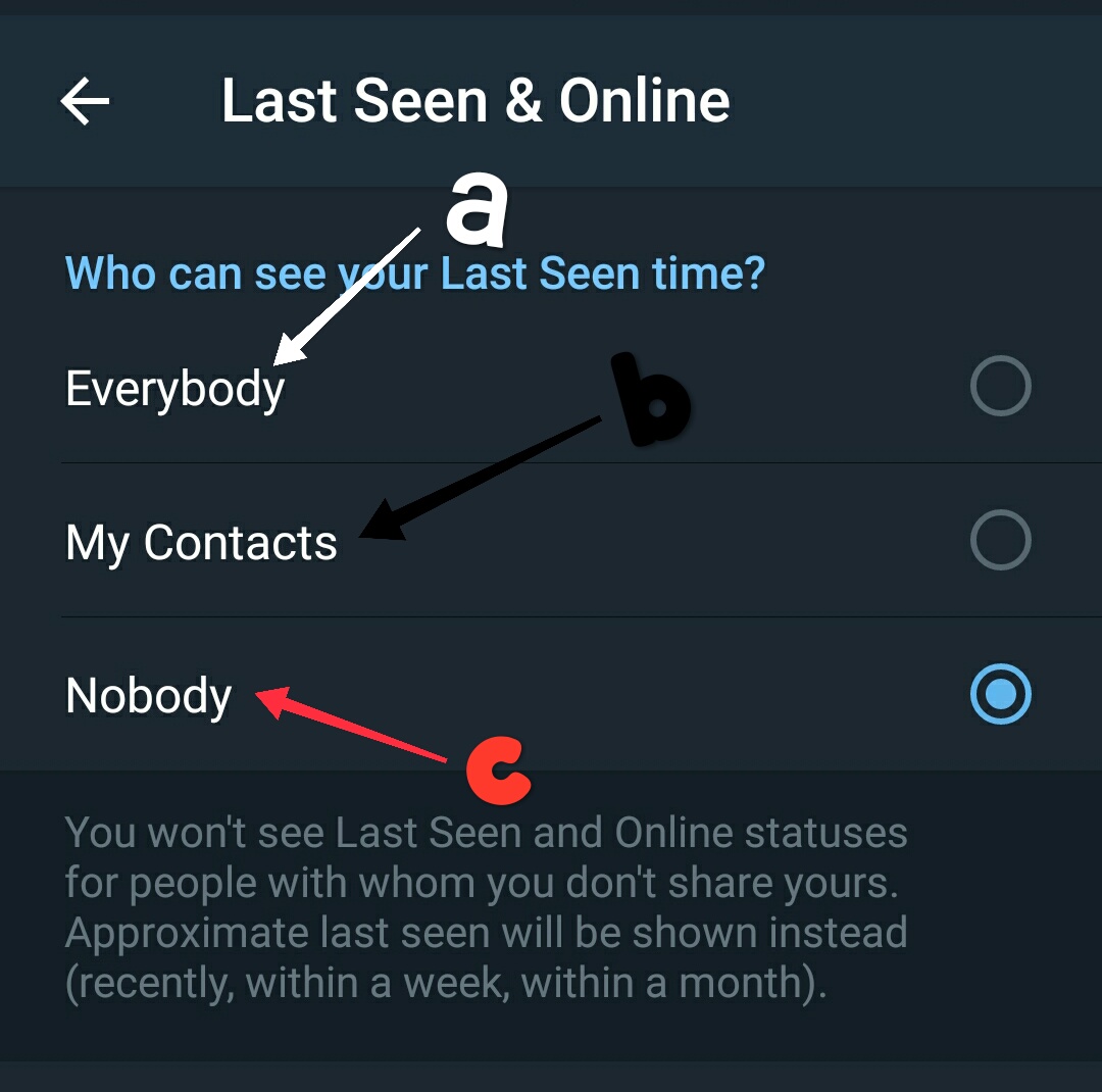 Cara menyembunyikan status online di telegram