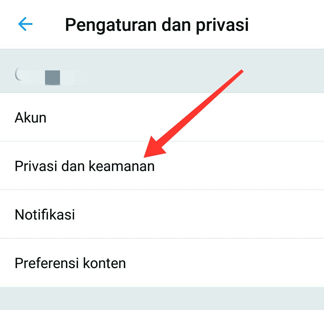Cara membuat akun twitter private/terkunci di android