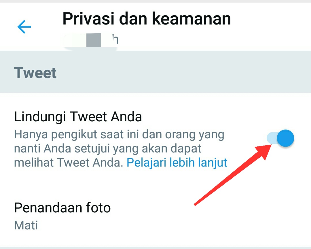 Cara membuat akun twitter private/terkunci di android