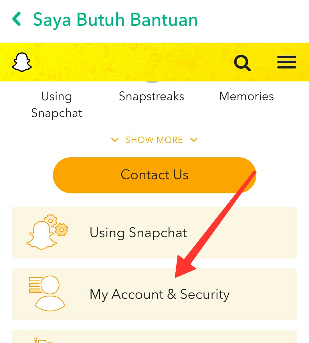 Cara menghapus akun snapchat permanen di android