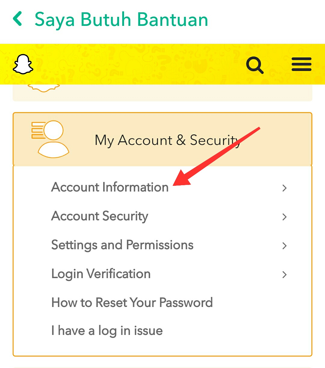 Cara menghapus akun snapchat permanen di android