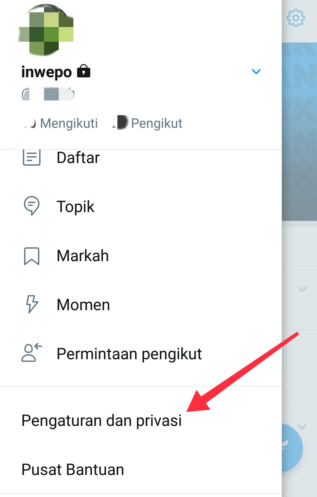 Cara mengatur atau menonaktifkan Notifikasi aplikasi twitter di android