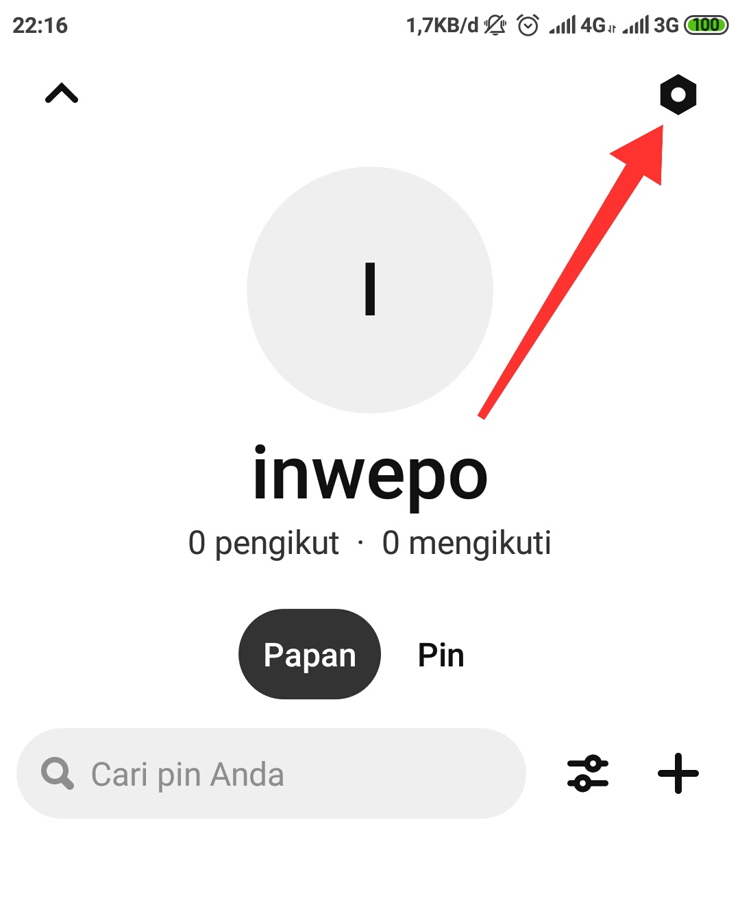 Cara menghapus akun pinterest secara permanen di android